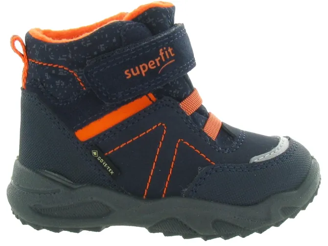 apres ski bottes fourrees - - bebe garcon - Nubuck - Bleu - Superfit