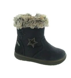 apres ski bottes fourrees - - bebe fille - Nubuck - Bleu - Primigi