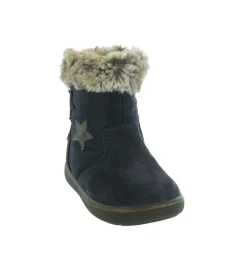 apres ski bottes fourrees - - bebe fille - Nubuck - Bleu - Primigi