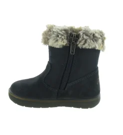 apres ski bottes fourrees - - bebe fille - Nubuck - Bleu - Primigi
