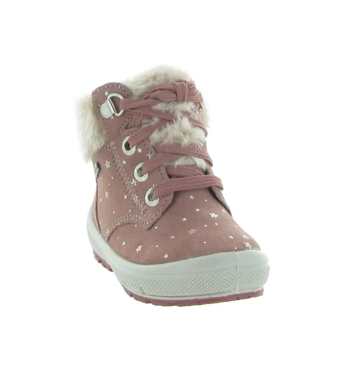 apres ski bottes fourrees - - bebe fille - Cuir - Rose - Superfit