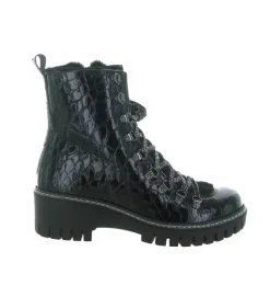 apres ski bottes fourrees - Botte de neige - femme - Cuir Vernis - Noir - New italia shoes