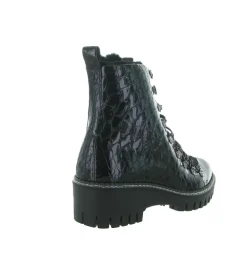 apres ski bottes fourrees - Botte de neige - femme - Cuir Vernis - Noir - New italia shoes