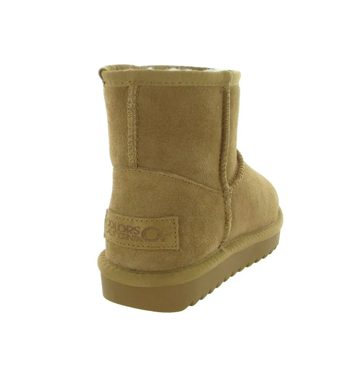 apres ski bottes fourrees - Bottine chaude - femme - Nubuck - Beige - Colors of california