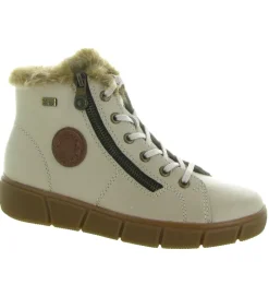 apres ski bottes fourrees - Botte de neige - femme - Cuir - Beige - Remonte