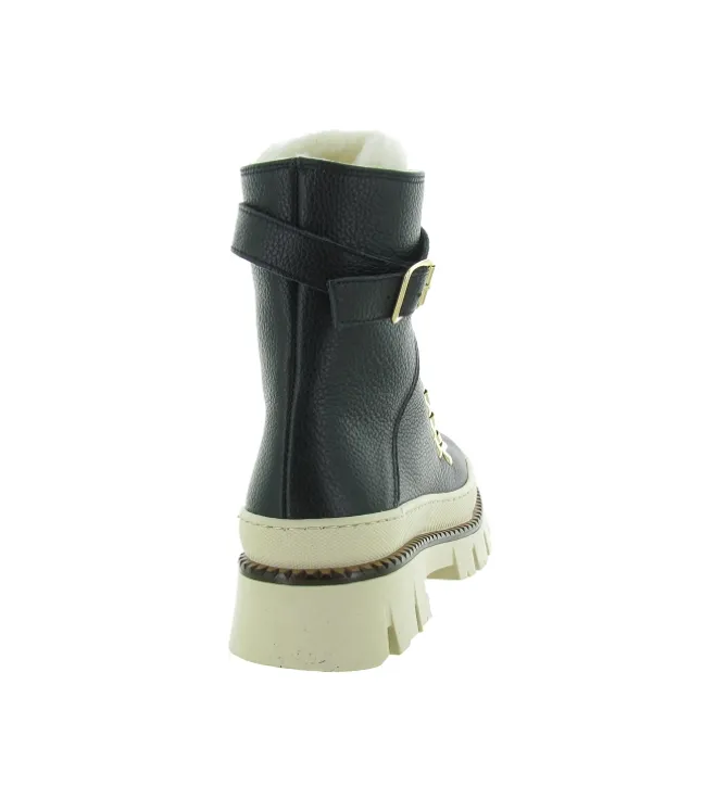 apres ski bottes fourrees - Botte de neige - femme - Cuir - Noir - Armando