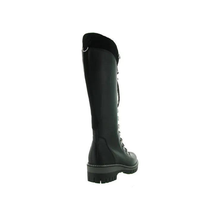 apres ski bottes fourrees - Botte de neige - femme - Cuir - Noir - New italia shoes