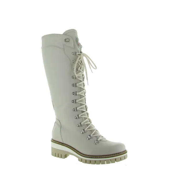 apres ski bottes fourrees - Botte de neige - femme - Cuir - Gris - New italia shoes
