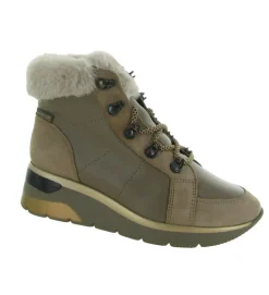 apres ski bottes fourrees - Botte de neige - femme - Cuir - Beige - Mephisto