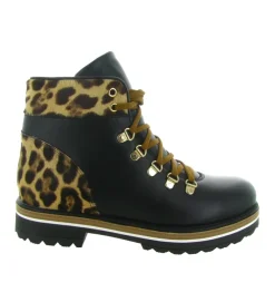 apres ski bottes fourrees - Botte de neige - femme - Cuir - Léopard - La thuile