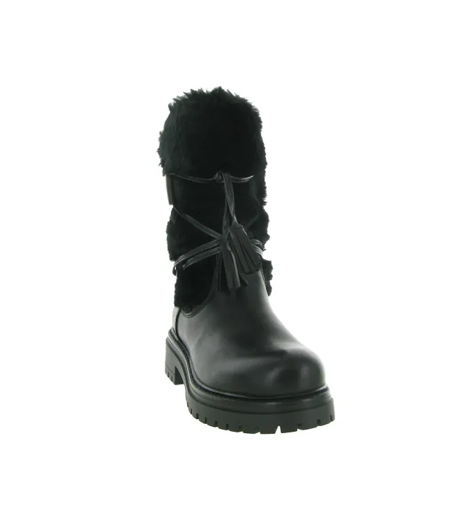 apres ski bottes fourrees - Botte de neige - femme - Cuir - Noir - Armando