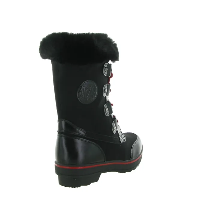 apres ski bottes fourrees - Bottine chaude - femme - Synthétique - Noir - Kimberfeel