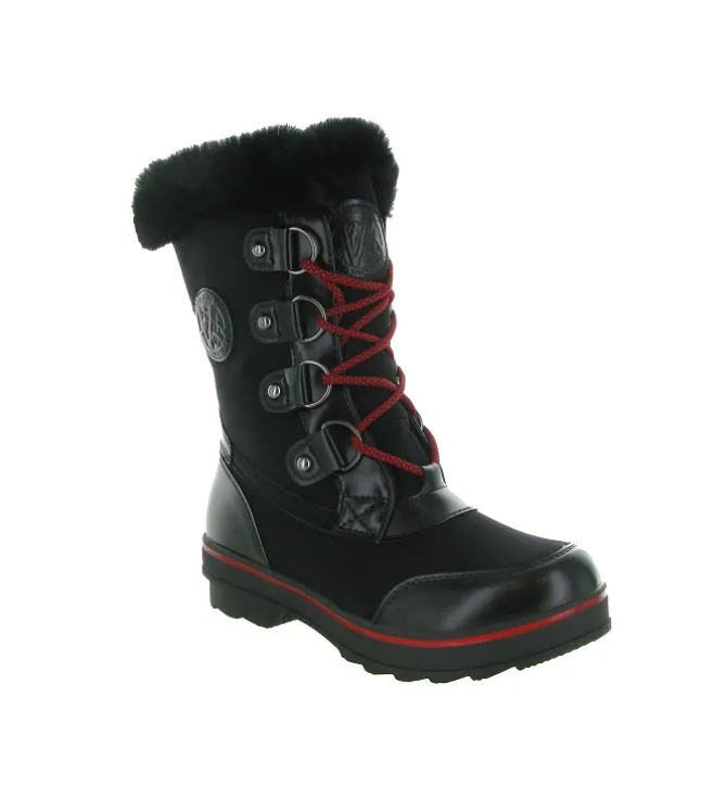 apres ski bottes fourrees - Bottine chaude - femme - Synthétique - Noir - Kimberfeel