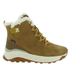 apres ski bottes fourrees - Botte de neige - femme - Cuir - Camel - Rieker r evolution