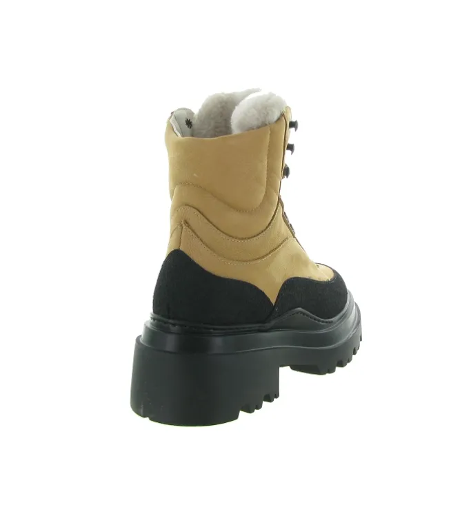 apres ski bottes fourrees - Botte de neige - femme - Cuir - Camel - Nude of scandinavia