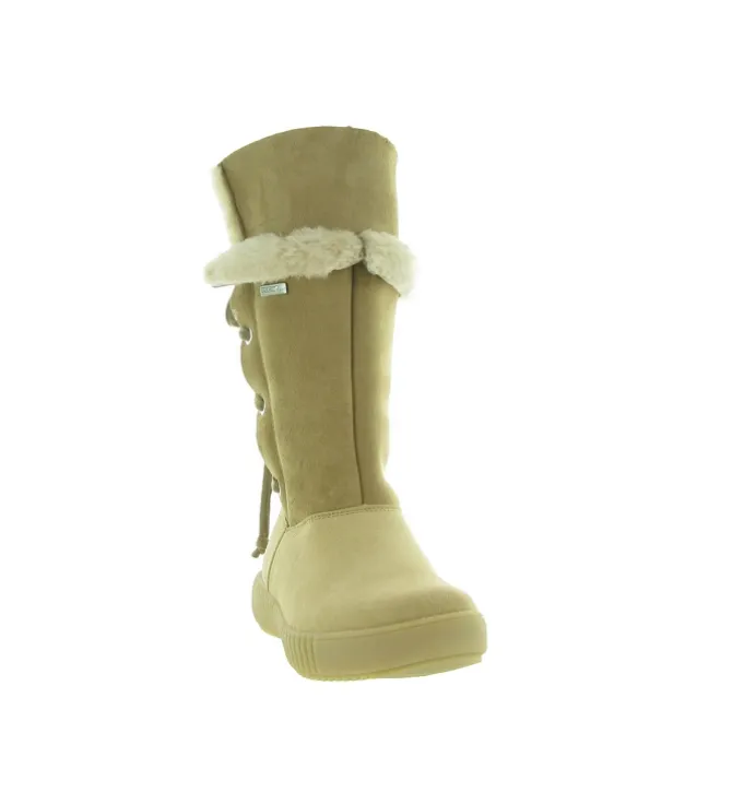 apres ski bottes fourrees - Botte de neige - femme - Nubuck - Beige - Oscar