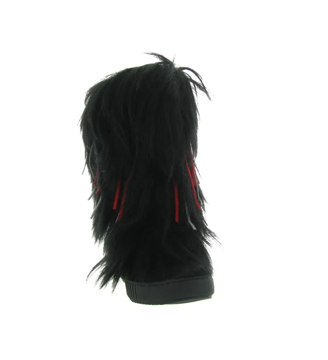 apres ski bottes fourrees - Botte fourrée - femme - Fourrure - Noir - Oscar
