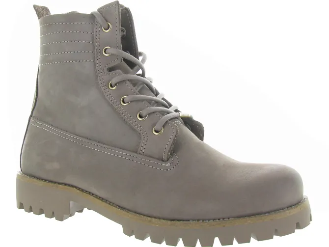 apres ski bottes fourrees - Botte de neige - femme - Nubuck - Gris - Black stone