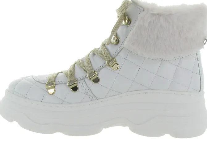 apres ski bottes fourrees - Botte de neige - femme - Nubuck - Blanc - Armando