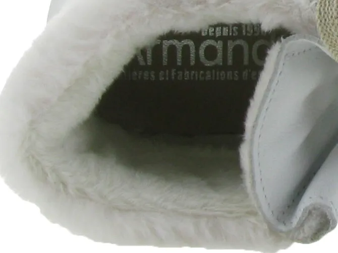 apres ski bottes fourrees - Botte de neige - femme - Nubuck - Blanc - Armando