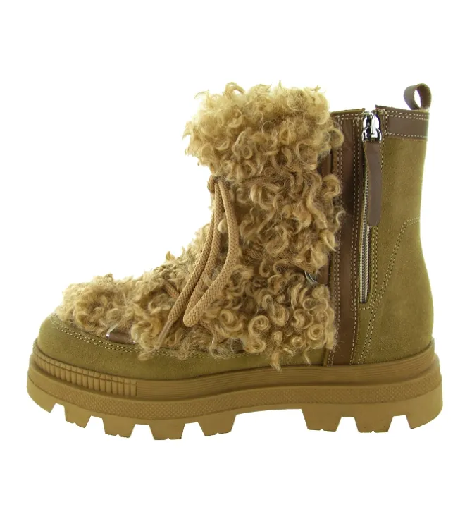apres ski bottes fourrees - Botte fourrée - femme - Fourrure - Marron - Oscar