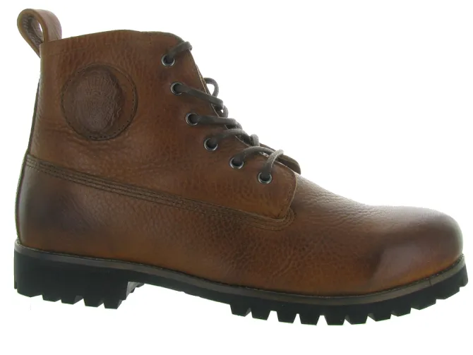 apres ski bottes fourrees - Bottine chaude - homme - Cuir - Marron - Black stone