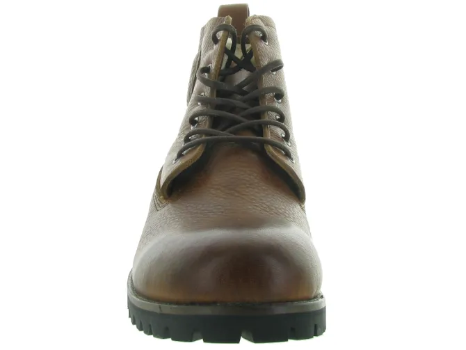 apres ski bottes fourrees - Bottine chaude - homme - Cuir - Marron - Black stone