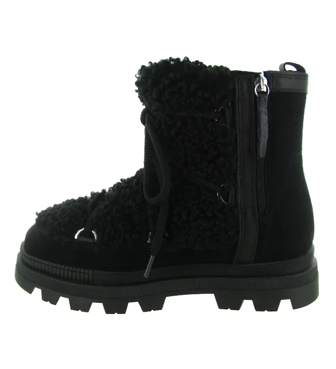 apres ski bottes fourrees - Botte fourrée - femme - Fourrure - Noir - Oscar