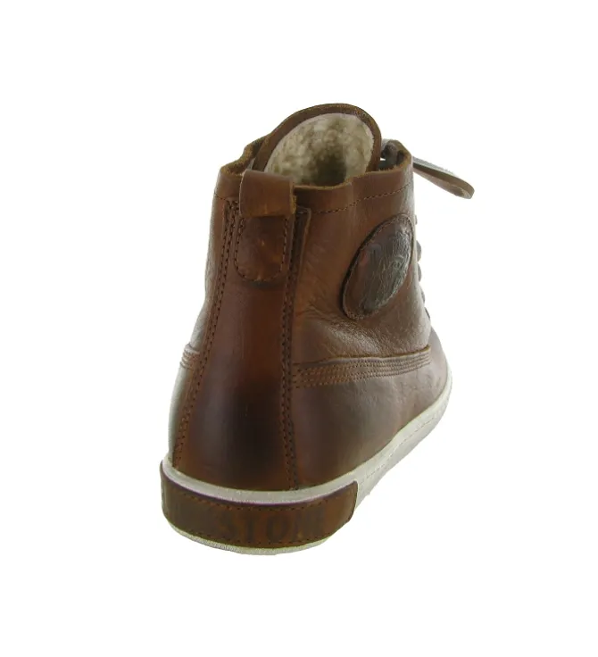 apres ski bottes fourrees - Bottine chaude - homme - Cuir - Marron - Black stone