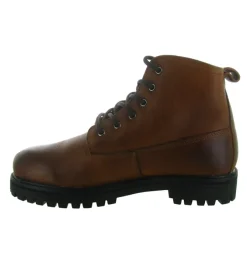 apres ski bottes fourrees - Bottine chaude - homme - Cuir - Marron - Black stone