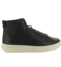 apres ski bottes fourrees - Bottine chaude - homme - Cuir - Noir - Black stone