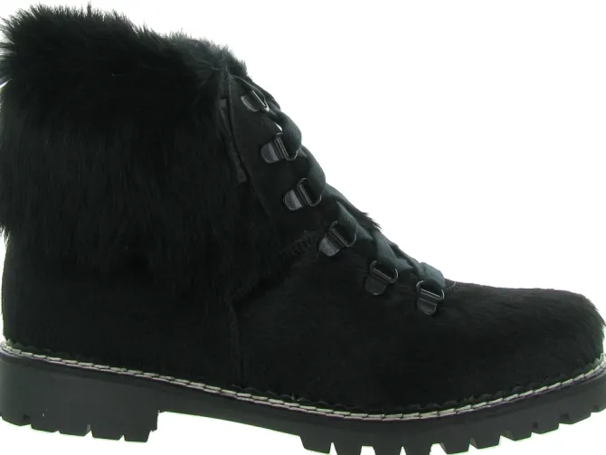 apres ski bottes fourrees - Botte fourrée - femme - Fourrure - Noir - Oscar