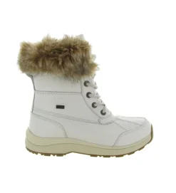 apres ski bottes fourrees - Botte de neige - femme - Cuir - Blanc - Ugg australia