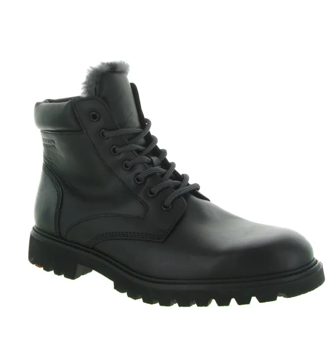 apres ski bottes fourrees - Bottine chaude - homme - Cuir - Noir - Lloyd