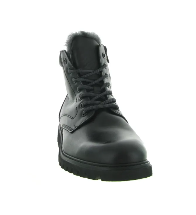 apres ski bottes fourrees - Bottine chaude - homme - Cuir - Noir - Lloyd