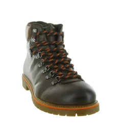 apres ski bottes fourrees - Bottine chaude - homme - Cuir - Marron - Kimberfeel