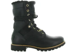 apres ski bottes fourrees - Botte de neige - femme - Cuir - Noir - Panama jack