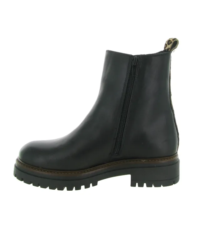 apres ski bottes fourrees - Bottine chaude - femme - Cuir - Noir - Armando