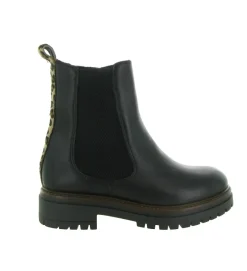 apres ski bottes fourrees - Bottine chaude - femme - Cuir - Noir - Armando