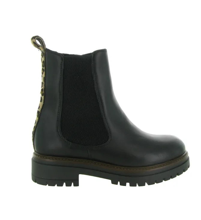 apres ski bottes fourrees - Bottine chaude - femme - Cuir - Noir - Armando