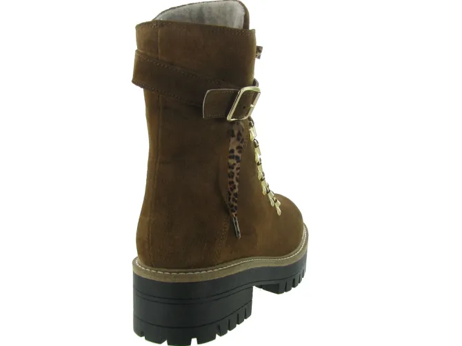 apres ski bottes fourrees - Botte de neige - femme - Cuir - Marron - Armando