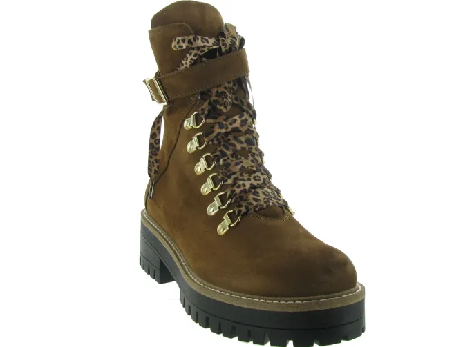 apres ski bottes fourrees - Botte de neige - femme - Cuir - Marron - Armando