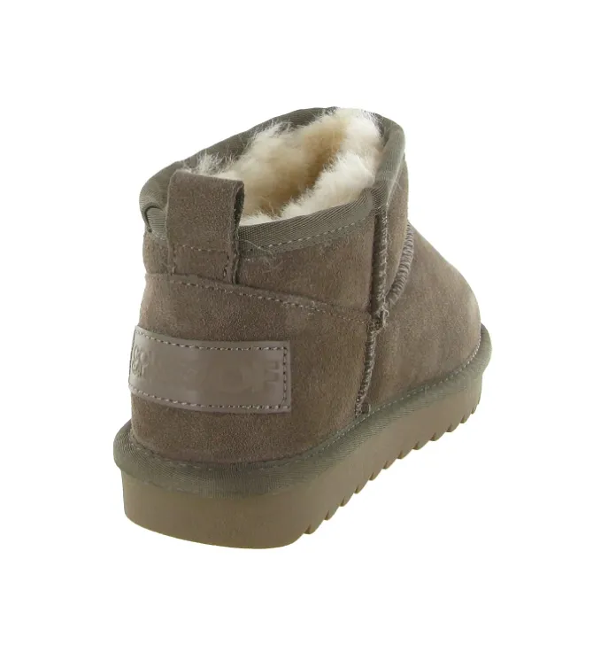 apres ski bottes fourrees - Bottine chaude - femme - Nubuck - Taupe - Colors of california