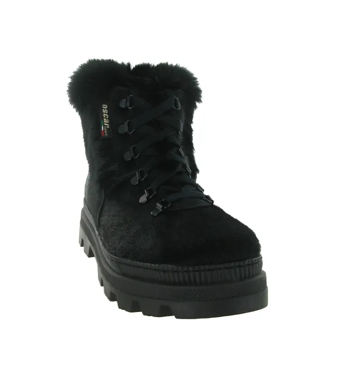 apres ski bottes fourrees - Bottine chaude - femme - Laine - Noir - Oscar