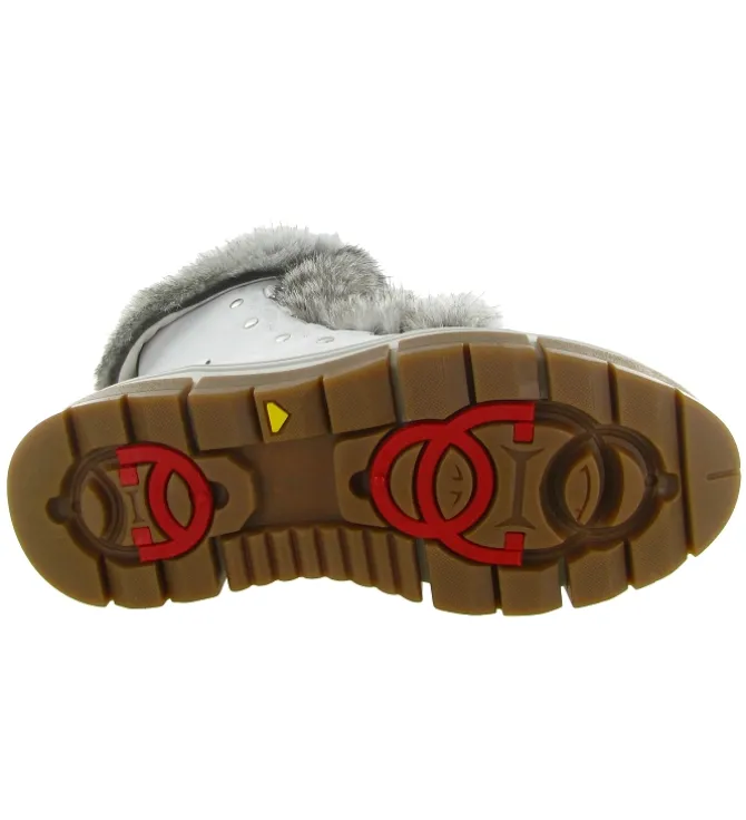 apres ski bottes fourrees - Bottine chaude - femme - Laine - Blanc - Oscar