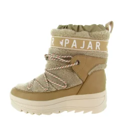 apres ski bottes fourrees - Bottine chaude - femme - Nylon - Beige - Pajar
