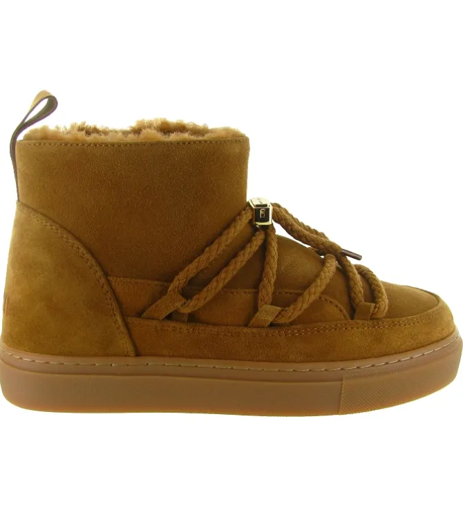 apres ski bottes fourrees - Bottine chaude - femme - Nubuck - Chestnut - Inuikii