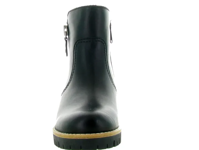 apres ski bottes fourrees - Bottine chaude - femme - Cuir - Noir - Panama jack