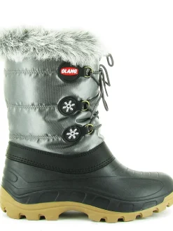 apres ski bottes fourrees - Bottes fourrées - junior garcon - Synthétique - Argent - Olang