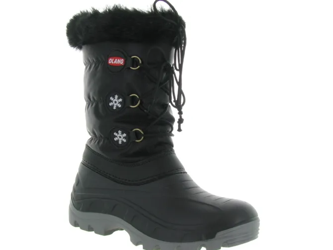 apres ski bottes fourrees - Bottes fourrées - junior garcon - Synthétique - Noir - Olang